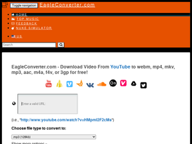 'eagleconverter.com' screenshot