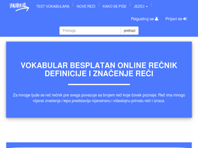 'vokabular.net' screenshot