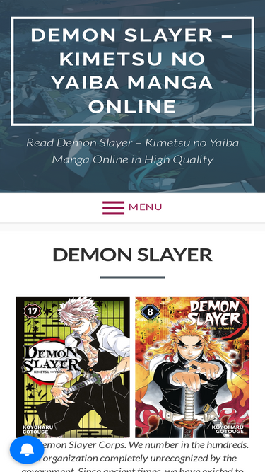 Read Demon Slayer Manga Online