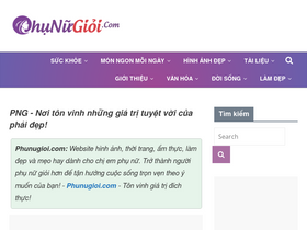 'phunugioi.com' screenshot
