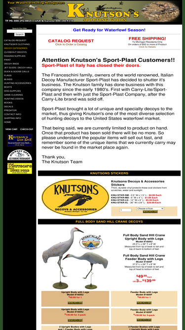 knutsondecoys.com