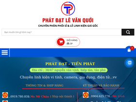 'phatdatlevanquoi.com.vn' screenshot