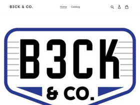 b3ckandco.com homepage screenshot