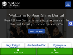 'pearlshinedentalclinic.com' screenshot