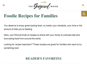 'thegingeredwhisk.com' screenshot