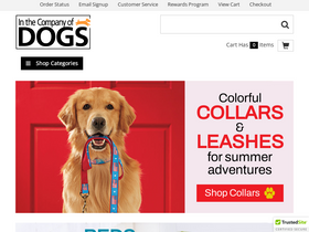 'inthecompanyofdogs.com' screenshot