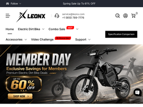 Leonx homepage screenshot