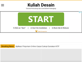 'kuliahdesain.com' screenshot