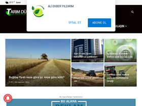'tarimdunyasi.net' screenshot