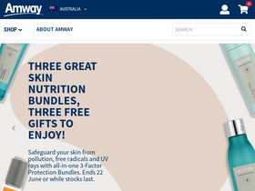 'amway.com.au' screenshot