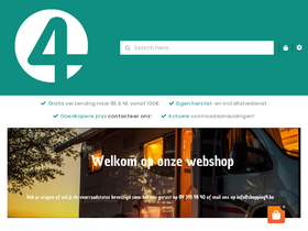 shopping4camping.be homepage screenshot