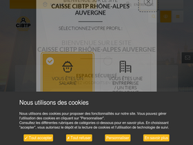 'cibtp-raa.fr' screenshot