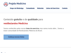 'projetomedicina.com.br' screenshot