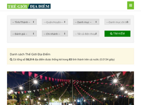 'thegioidiadiem.com' screenshot