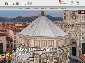 'perillotours.com' screenshot
