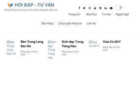 'hoidap.edu.vn' screenshot