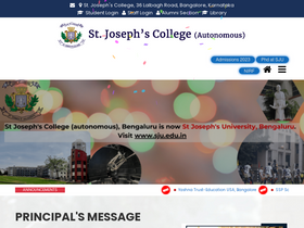 'sjc.ac.in' screenshot