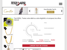 'testadsl.net' screenshot