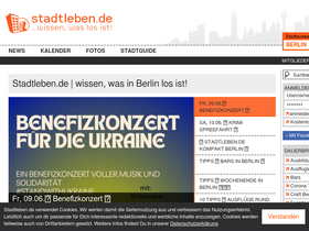 'stadtleben.de' screenshot