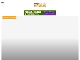 'tudosobreloterias.com.br' screenshot