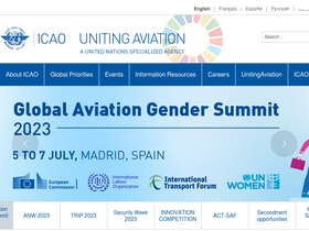 'icao.int' screenshot