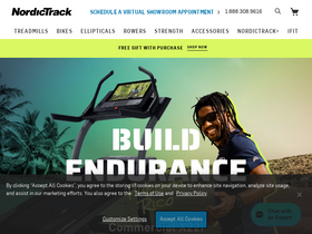 'nordictrack.com' screenshot