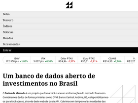 'dadosdemercado.com.br' screenshot