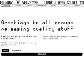 'velvetyne.fr' screenshot