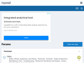 'hybridz.org' screenshot