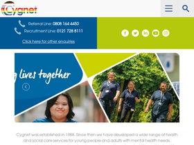 'cygnethealth.co.uk' screenshot