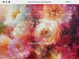 artists-rendezvous.com homepage screenshot