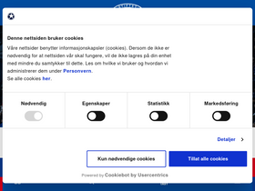 'vif-fotball.no' screenshot