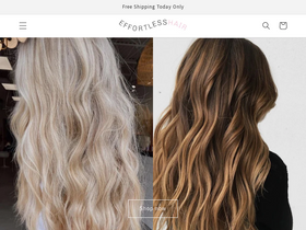 effortlesshair.com homepage screenshot