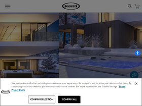 'jacuzzi.com' screenshot