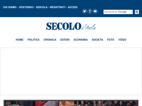 'secoloditalia.it' screenshot