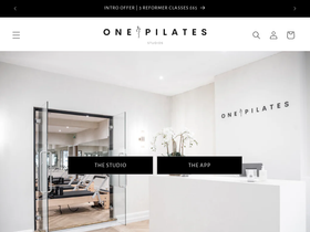 onepilatesstudios.com homepage screenshot