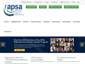 'apsanet.org' screenshot