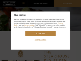 'millerandcarter.co.uk' screenshot