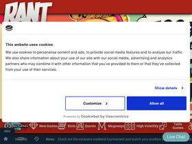 'rantcasino.com' screenshot