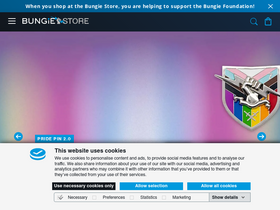 'bungiestore.com' screenshot