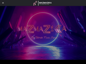 'mazmazika.com' screenshot