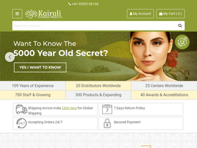 'kairaliproducts.in' screenshot