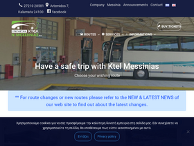'ktelmessinias.gr' screenshot