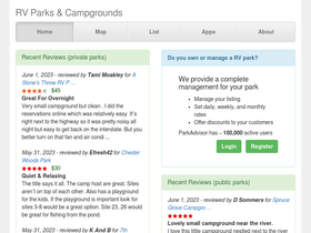 'parkadvisor.com' screenshot