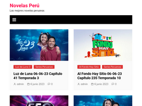 'novelasperu.com' screenshot