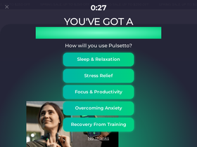 Eu Pulsetto homepage screenshot
