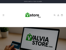 valviastore.com homepage screenshot