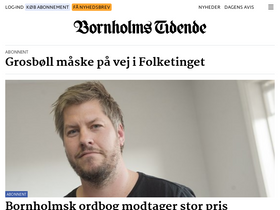 'tidende.dk' screenshot