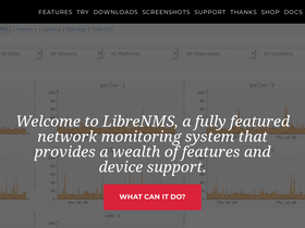 'librenms.org' screenshot