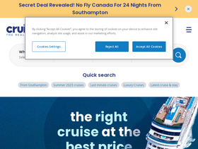 'cruise.co.uk' screenshot